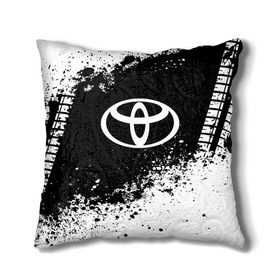 Подушка 3D с принтом Toyota abstract sport в Ухте, наволочка – 100% полиэстер, наполнитель – холлофайбер (легкий наполнитель, не вызывает аллергию). | состоит из подушки и наволочки. Наволочка на молнии, легко снимается для стирки | auto | automobile | car | machine | motor | motor car | sport car | toyota | автомашина | бренд | легковой автомобиль | марка | спортивный автомобиль | тачка