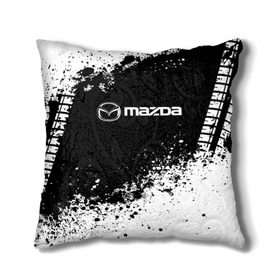 Подушка 3D с принтом Mazda в Ухте, наволочка – 100% полиэстер, наполнитель – холлофайбер (легкий наполнитель, не вызывает аллергию). | состоит из подушки и наволочки. Наволочка на молнии, легко снимается для стирки | auto | automobile | car | machine | mazda | motor | motor car | sport car | автомашина | бренд | легковой автомобиль | мазда | марка | спортивный автомобиль | тачка