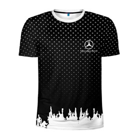 Мужская футболка 3D спортивная с принтом Mercedes abstract black 2018 в Ухте, 100% полиэстер с улучшенными характеристиками | приталенный силуэт, круглая горловина, широкие плечи, сужается к линии бедра | Тематика изображения на принте: auto | automobile | car | machine | mercedes | motor | motor car | sport car | автомашина | бренд | легковой автомобиль | марка | спортивный автомобиль | тачка