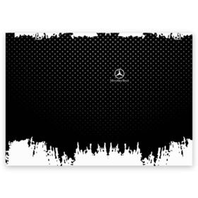 Поздравительная открытка с принтом Mercedes abstract black 2018 в Ухте, 100% бумага | плотность бумаги 280 г/м2, матовая, на обратной стороне линовка и место для марки
 | Тематика изображения на принте: auto | automobile | car | machine | mercedes | motor | motor car | sport car | автомашина | бренд | легковой автомобиль | марка | спортивный автомобиль | тачка