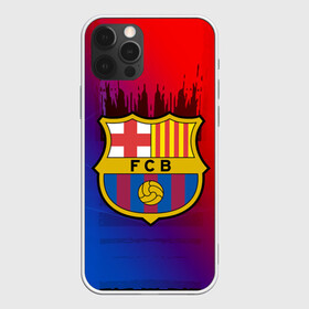 Чехол для iPhone 12 Pro с принтом FC Barcelona color sport в Ухте, силикон | область печати: задняя сторона чехла, без боковых панелей | Тематика изображения на принте: football | soccer | барселона