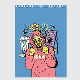 Скетчбук с принтом Mnogoznaal 4 в Ухте, 100% бумага
 | 48 листов, плотность листов — 100 г/м2, плотность картонной обложки — 250 г/м2. Листы скреплены сверху удобной пружинной спиралью | mnogoznaal | максим лазин | многознаал