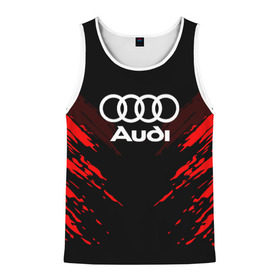 Мужская майка 3D с принтом AUDI SPORT COLLECTION в Ухте, 100% полиэстер | круглая горловина, приталенный силуэт, длина до линии бедра. Пройма и горловина окантованы тонкой бейкой | Тематика изображения на принте: audi | auto | automobile | car | machine | motor | motor car | sport car | автомашина | ауди | бренд | легковой автомобиль | марка | спортивный автомобиль | тачка