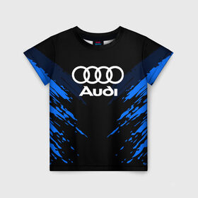 Детская футболка 3D с принтом AUDI SPORT COLLECTION в Ухте, 100% гипоаллергенный полиэфир | прямой крой, круглый вырез горловины, длина до линии бедер, чуть спущенное плечо, ткань немного тянется | audi | auto | automobile | car | machine | motor | motor car | sport car | автомашина | ауди | бренд | легковой автомобиль | марка | спортивный автомобиль | тачка