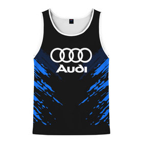 Мужская майка 3D с принтом AUDI SPORT COLLECTION в Ухте, 100% полиэстер | круглая горловина, приталенный силуэт, длина до линии бедра. Пройма и горловина окантованы тонкой бейкой | Тематика изображения на принте: audi | auto | automobile | car | machine | motor | motor car | sport car | автомашина | ауди | бренд | легковой автомобиль | марка | спортивный автомобиль | тачка