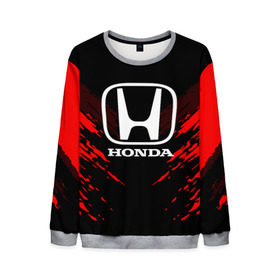 Мужской свитшот 3D с принтом HONDA SPORT COLLECTION в Ухте, 100% полиэстер с мягким внутренним слоем | круглый вырез горловины, мягкая резинка на манжетах и поясе, свободная посадка по фигуре | auto | automobile | car | honda | machine | motor | motor car | sport car | автомашина | бренд | легковой автомобиль | марка | спортивный автомобиль | тачка | хонда