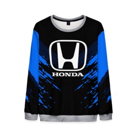 Мужской свитшот 3D с принтом HONDA SPORT COLLECTION в Ухте, 100% полиэстер с мягким внутренним слоем | круглый вырез горловины, мягкая резинка на манжетах и поясе, свободная посадка по фигуре | auto | automobile | car | honda | machine | motor | motor car | sport car | автомашина | бренд | легковой автомобиль | марка | спортивный автомобиль | тачка | хонда