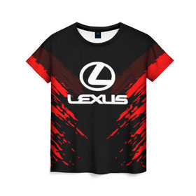 Женская футболка 3D с принтом LEXUS SPORT COLLECTION в Ухте, 100% полиэфир ( синтетическое хлопкоподобное полотно) | прямой крой, круглый вырез горловины, длина до линии бедер | auto | automobile | car | lexus | machine | motor | motor car | sport car | автомашина | бренд | легковой автомобиль | марка | спортивный автомобиль | тачка