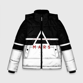 Зимняя куртка для мальчиков 3D с принтом Thirty Seconds to Mars в Ухте, ткань верха — 100% полиэстер; подклад — 100% полиэстер, утеплитель — 100% полиэстер | длина ниже бедра, удлиненная спинка, воротник стойка и отстегивающийся капюшон. Есть боковые карманы с листочкой на кнопках, утяжки по низу изделия и внутренний карман на молнии. 

Предусмотрены светоотражающий принт на спинке, радужный светоотражающий элемент на пуллере молнии и на резинке для утяжки | 30 seconds to mars | 30 секунд до марса | 30stm | thirty seconds to mars | альтернативный | гранж | группа | джаред | знак | лето | надпись | нео | пост | прогрессивный | рок | хард | шеннон