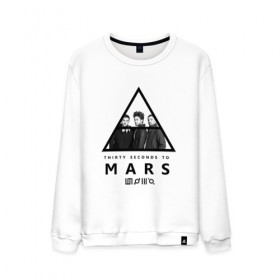 Мужской свитшот хлопок с принтом Thirty Seconds to Mars в Ухте, 100% хлопок |  | 30 seconds to mars | 30 секунд до марса | 30stm | thirty seconds to mars | джаред | лето | рок группа | шеннон