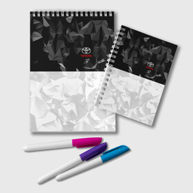 Блокнот с принтом TOYOTA SPORT в Ухте, 100% бумага | 48 листов, плотность листов — 60 г/м2, плотность картонной обложки — 250 г/м2. Листы скреплены удобной пружинной спиралью. Цвет линий — светло-серый
 | auto | toyota | авто | автомобиль | автомобильные | бренд | марка | машины | тойота