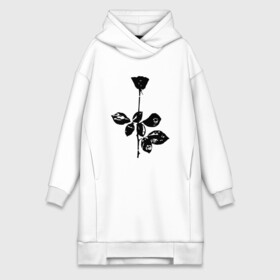 Платье-худи хлопок с принтом Depeche Mode черная роза в Ухте,  |  | depeche mode | вестник моды | депеш мод | депешмод | дэйв гаан | мартин гор | роза | энди флетчер