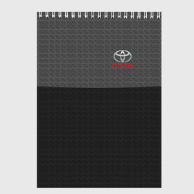 Скетчбук с принтом TOYOTA SPORT в Ухте, 100% бумага
 | 48 листов, плотность листов — 100 г/м2, плотность картонной обложки — 250 г/м2. Листы скреплены сверху удобной пружинной спиралью | auto | toyota | авто | автомобиль | автомобильные | бренд | марка | машины | тойота