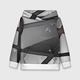 Детская толстовка 3D с принтом CITROEN metalic motors в Ухте, 100% полиэстер | двухслойный капюшон со шнурком для регулировки, мягкие манжеты на рукавах и по низу толстовки, спереди карман-кенгуру с мягким внутренним слоем | auto | automobile | car | citroen | machine | motor | motor car | sport car | автомашина | бренд | легковой автомобиль | марка | спортивный автомобиль | тачка