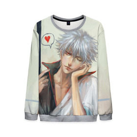 Мужской свитшот 3D Sakata Gintoki: в Ухте, 100% полиэстер с мягким внутренним слоем | круглый вырез горловины, мягкая резинка на манжетах и поясе, свободная посадка по фигуре | anime | gintama | kagura | sakata gintoki | аниме | гинтама