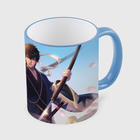 Кружка с полной запечаткой с принтом Gintama в Ухте, керамика | ёмкость 330 мл | anime | gintama | kagura | sakata gintoki | аниме | гинтама