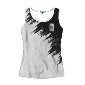 Женская майка 3D Rolls-Royce: в Ухте, 100% полиэстер | круглая горловина, прямой силуэт, длина до линии бедра | auto | car | race | rolls | royce | авто | гонки | краска | краски | марка | машина | ройс | роллс