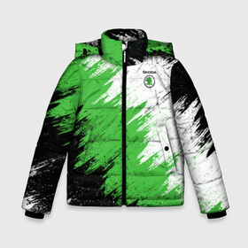 Зимняя куртка для мальчиков 3D Skoda: в Ухте, ткань верха — 100% полиэстер; подклад — 100% полиэстер, утеплитель — 100% полиэстер | длина ниже бедра, удлиненная спинка, воротник стойка и отстегивающийся капюшон. Есть боковые карманы с листочкой на кнопках, утяжки по низу изделия и внутренний карман на молнии. 
Предусмотрены светоотражающий принт на спинке, радужный светоотражающий элемент на пуллере молнии и на резинке для утяжки | auto | car | race | skoda | авто | гонки | краска | краски | марка | машина | шкода