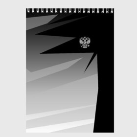 Скетчбук с принтом RUSSIA SPORT в Ухте, 100% бумага
 | 48 листов, плотность листов — 100 г/м2, плотность картонной обложки — 250 г/м2. Листы скреплены сверху удобной пружинной спиралью | fc | football | fotball club | russia | sport | россия | спорт | спортивные | униформа | фирменые цвета | фк | футбол | футбольный клуб