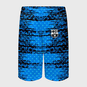 Детские спортивные шорты 3D с принтом Barcelona sport uniform в Ухте,  100% полиэстер
 | пояс оформлен широкой мягкой резинкой, ткань тянется
 | football | soccer | барселона