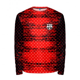 Мужской лонгслив 3D с принтом Barcelona sport uniform в Ухте, 100% полиэстер | длинные рукава, круглый вырез горловины, полуприлегающий силуэт | football | soccer | барселона