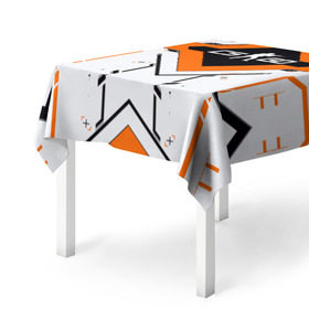Скатерть 3D с принтом Asiimov в Ухте, 100% полиэстер (ткань не мнется и не растягивается) | Размер: 150*150 см | asiimov | counter | cs go | game | strike | азимов | игры | контр | контра | страйк
