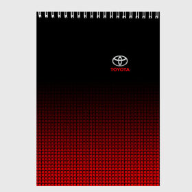 Скетчбук с принтом TOYOTA SPORT в Ухте, 100% бумага
 | 48 листов, плотность листов — 100 г/м2, плотность картонной обложки — 250 г/м2. Листы скреплены сверху удобной пружинной спиралью | auto | toyota | авто | автомобиль | автомобильные | бренд | марка | машины | тойота