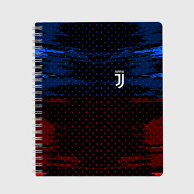 Тетрадь с принтом Juventus abstract collection в Ухте, 100% бумага | 48 листов, плотность листов — 60 г/м2, плотность картонной обложки — 250 г/м2. Листы скреплены сбоку удобной пружинной спиралью. Уголки страниц и обложки скругленные. Цвет линий — светло-серый
 | football | soccer | ювентус