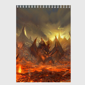 Скетчбук с принтом Fire Dragon в Ухте, 100% бумага
 | 48 листов, плотность листов — 100 г/м2, плотность картонной обложки — 250 г/м2. Листы скреплены сверху удобной пружинной спиралью | goddess of destruction | line age | line age ii | lineage ii | линейка