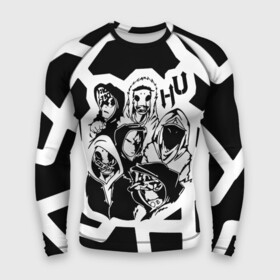 Мужской рашгард 3D с принтом Hollywood Undead в Ухте,  |  | Тематика изображения на принте: charlie scene | danny | funny man | hollywood | j dog | johnny 3 tears | undead | андед | голивуд | голливудская | нежить
