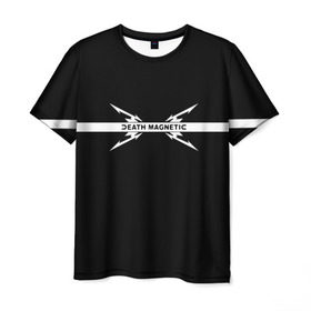 Мужская футболка 3D с принтом Death magnetic, Metallica в Ухте, 100% полиэфир | прямой крой, круглый вырез горловины, длина до линии бедер | Тематика изображения на принте: m | metallica | группа | джеймс хэтфилд | кирк хэмметт | ларс ульрих | метал | металика | металлика | миталика | музыка | роберт трухильо | рок | трэш | трэшметал | хард | хардрок | хеви | хевиметал