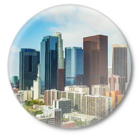Значок с принтом Los Angeles в Ухте,  металл | круглая форма, металлическая застежка в виде булавки | california | la | los angeles | usa | америка | город ангелов | калифорния | лос анджелес | отдых | отпуск | приключение | путешествие | свобода | сити | спорт | сша | туризм | штаты