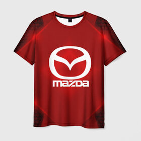 Мужская футболка 3D с принтом Mazda SPORT в Ухте, 100% полиэфир | прямой крой, круглый вырез горловины, длина до линии бедер | auto | automobile | car | carbon | machine | mazda | motor | motor car | sport car | автомашина | бренд | легковой автомобиль | мазда | марка | спортивный автомобиль | тачка