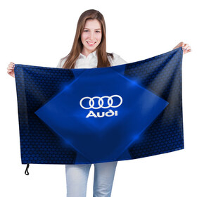Флаг 3D с принтом Audi SPORT в Ухте, 100% полиэстер | плотность ткани — 95 г/м2, размер — 67 х 109 см. Принт наносится с одной стороны | audi | auto | automobile | car | carbon | machine | motor | motor car | sport car | автомашина | ауди | бренд | легковой автомобиль | марка | спортивный автомобиль | тачка