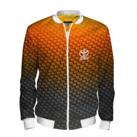 Мужской бомбер 3D с принтом TOYOTA COLLECTION CARBON в Ухте, 100% полиэстер | застегивается на молнию, по бокам два кармана без застежек, по низу бомбера и на воротнике - эластичная резинка | auto | automobile | car | carbon | machine | motor | motor car | sport car | toyota | автомашина | бренд | легковой автомобиль | марка | спортивный автомобиль | тачка