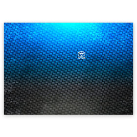 Поздравительная открытка с принтом TOYOTA COLLECTION CARBON в Ухте, 100% бумага | плотность бумаги 280 г/м2, матовая, на обратной стороне линовка и место для марки
 | auto | automobile | car | carbon | machine | motor | motor car | sport car | toyota | автомашина | бренд | легковой автомобиль | марка | спортивный автомобиль | тачка