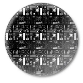 Значок с принтом twenty one pilots black в Ухте,  металл | круглая форма, металлическая застежка в виде булавки | Тематика изображения на принте: rock | t.o.p. | top | twenty one pilots | рок