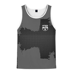 Мужская майка 3D с принтом BARCELONA SPORT GRAY в Ухте, 100% полиэстер | круглая горловина, приталенный силуэт, длина до линии бедра. Пройма и горловина окантованы тонкой бейкой | football | soccer | барселона