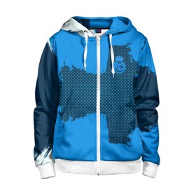 Детская толстовка 3D на молнии с принтом REAL MADRID SPORT BLUE в Ухте, 100% полиэстер |  манжеты и пояс оформлены широкой мягкой резинкой, двухслойный капюшон со шнурком для регулировки, спереди карманы и застежка-молния
 | football | soccer | реал мадрид