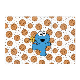 Магнитный плакат 3Х2 с принтом Cookie monster в Ухте, Полимерный материал с магнитным слоем | 6 деталей размером 9*9 см | Тематика изображения на принте: cookie | cookiemonster | delicious | eat | monster | yummy | еда | куки | кукимонстр | монстр | печенье | сладости | улица | улицасезам