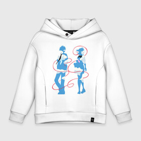 Детское худи Oversize хлопок с принтом Твое имя в Ухте, френч-терри — 70% хлопок, 30% полиэстер. Мягкий теплый начес внутри —100% хлопок | боковые карманы, эластичные манжеты и нижняя кромка, капюшон на магнитной кнопке | Тематика изображения на принте: anime | kimi no na wa | your name | аниме | твое имя