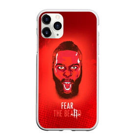 Чехол для iPhone 11 Pro матовый Rockets Beard: в Ухте, Силикон |  | hurden | nba | rockets | баскетбол | нба | харден | хьюстон рокетс