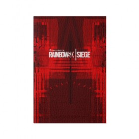 Обложка для паспорта матовая кожа с принтом RAINBOW SIX SIEGE в Ухте, натуральная матовая кожа | размер 19,3 х 13,7 см; прозрачные пластиковые крепления | 