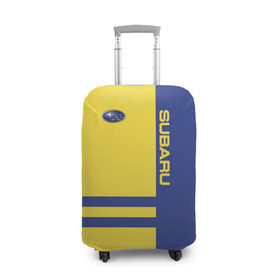 Чехол для чемодана 3D с принтом Subaru в Ухте, 86% полиэфир, 14% спандекс | двустороннее нанесение принта, прорези для ручек и колес | subaru | марка | машины | субару