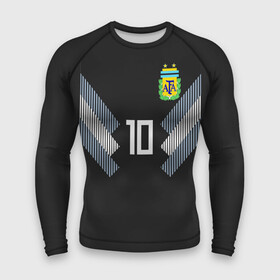 Мужской рашгард 3D с принтом Месси ЧМ 2018 гостевая в Ухте,  |  | barcelona | champions | cup | fifa | league | lionel | messi | spain | world | барселона | испания | лига | лионель | месси | мира | чемпионат | чемпионов