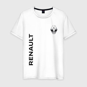 Мужская футболка хлопок с принтом Renault в Ухте, 100% хлопок | прямой крой, круглый вырез горловины, длина до линии бедер, слегка спущенное плечо. | Тематика изображения на принте: crossover | dokker | duster | group | logan | renault | sandero | sport | stepway | авто | автомобиль | групп | знак | логан | лого | машина | рено | седан | символ | спорт | тачка | хэтчбек | эмблема