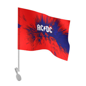 Флаг для автомобиля с принтом AC/DC в Ухте, 100% полиэстер | Размер: 30*21 см | ac dc | atco | atlantic | columbia | east west | elektra | emi | epic | ангус янг | крис слэйд | музыка | стиви янг | эксл роуз