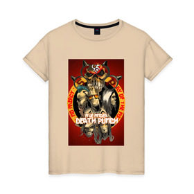Женская футболка хлопок с принтом Five Finger Death Punch 2 в Ухте, 100% хлопок | прямой крой, круглый вырез горловины, длина до линии бедер, слегка спущенное плечо | 5fdp | ffdp | five finger death punch