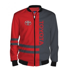 Мужской бомбер 3D с принтом Toyota в Ухте, 100% полиэстер | застегивается на молнию, по бокам два кармана без застежек, по низу бомбера и на воротнике - эластичная резинка | corolla | corporation | crossover | mark | motor | sport | toyota | verso | vitz | yaris | авто | автомобиль | знак | лого | машина | седан | символ | спорт | тачка | тоёта | тойота | хэтчбек | эмблема