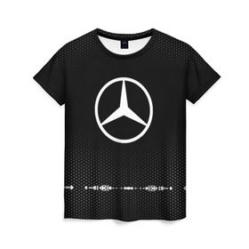 Женская футболка 3D с принтом Mercedes sport auto abstract в Ухте, 100% полиэфир ( синтетическое хлопкоподобное полотно) | прямой крой, круглый вырез горловины, длина до линии бедер | auto | automobile | car | carbon | machine | mercedes | motor | motor car | sport car | автомашина | бренд | легковой автомобиль | марка | спортивный автомобиль | тачка
